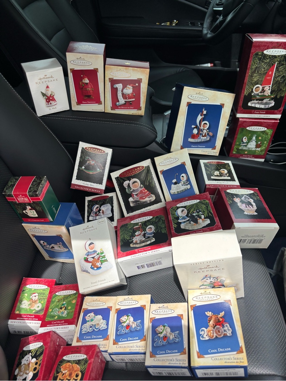 Hallmark Keepsake Ornaments Lot - Red, Green, Blue, White